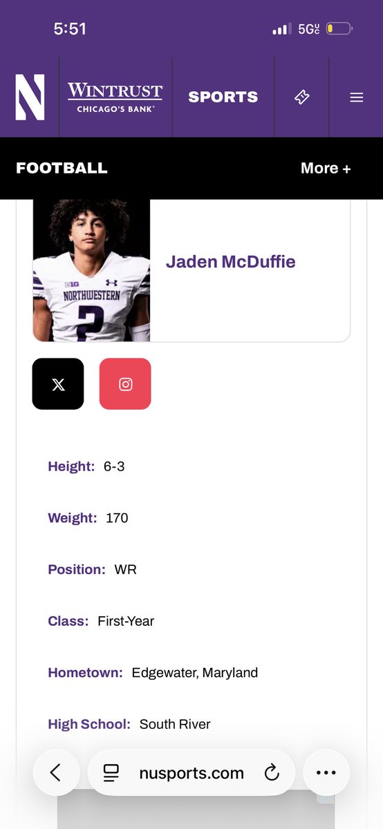 Jaden McDuffie 4⭐️ Wr tweet media