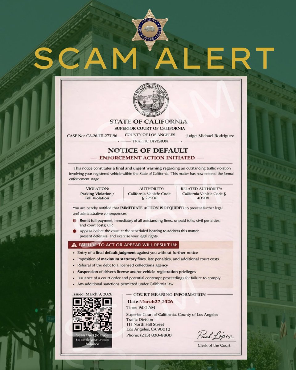 LA County Sheriffs tweet media