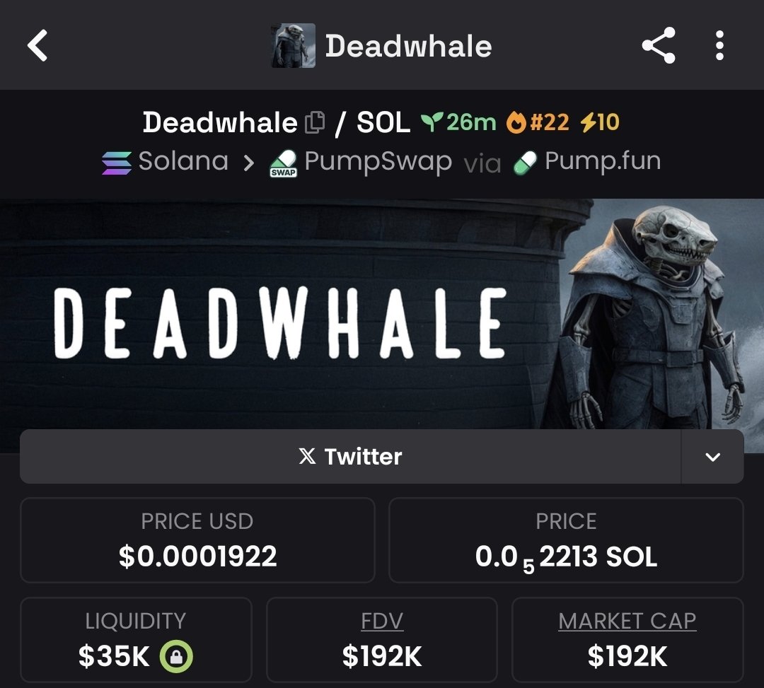 PandysPlace's tweet photo. Oh, I was early 🤣

Maybe this goes to the millions 😅
$DeadWhale https://t.co/E4cl88ICnX