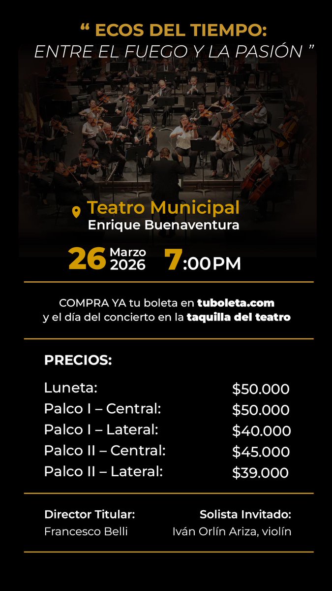 Orquesta Filarmónica de Cali tweet media