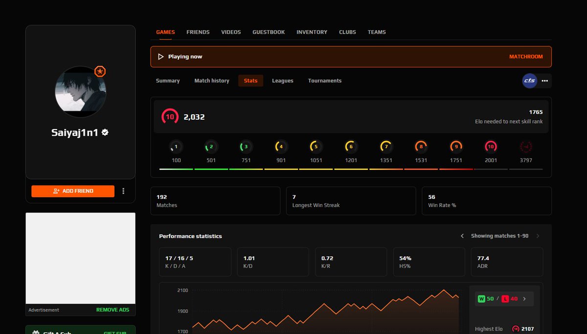 cs_mzw's tweet photo. @FACEIT_Darwin can you please check this guy? https://t.co/KQ7c4scnrt 183 hours..... https://t.co/pTS4Ybd55P