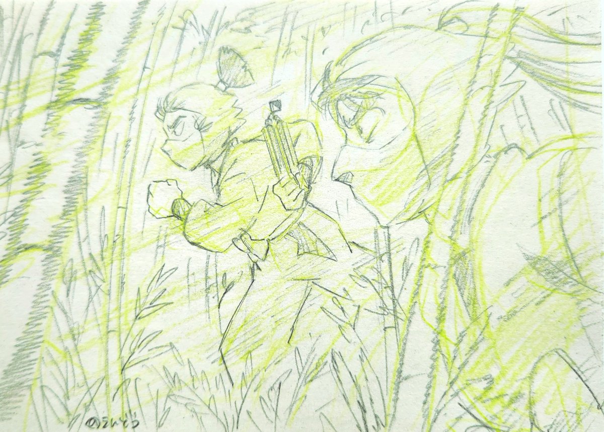 en777eclat's tweet photo. おはようございます。　

宣伝絵のボツになったラフの絵です。

原画で六年生の色々なシーンを描いています。軍師の映画を宜しくお願いします。 https://t.co/6ZfEfhyZQd