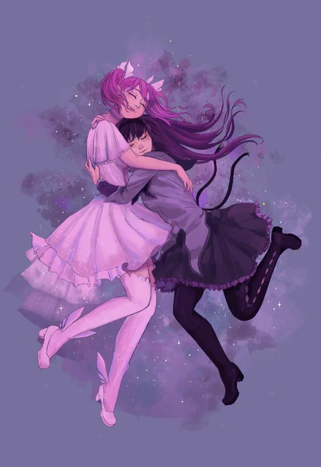 Madoka and Homura #redraw #fanart