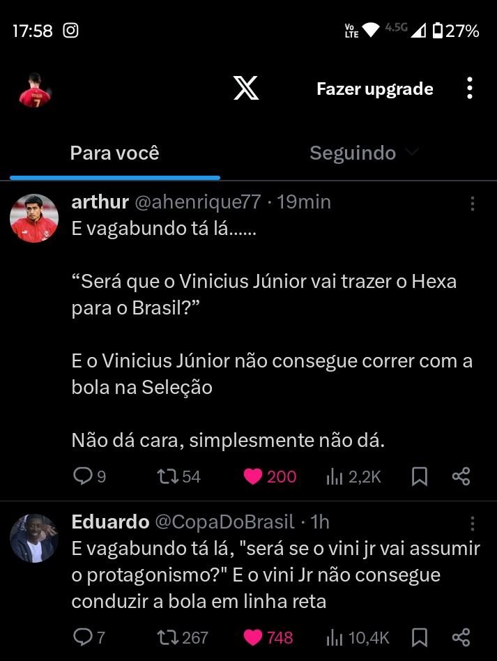 Vinicius tweet media