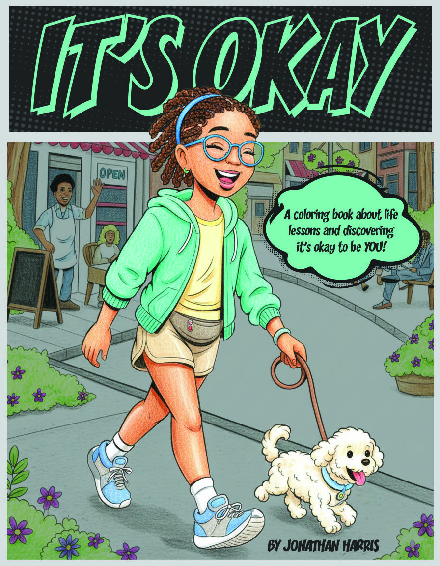 JonHarrisArtist's tweet photo. “It’s Okay” is a coloring book that follows a young guy and girl though life from birth. Each scene they are faced with either a decision or obstacle. “It’s Okay” serves as a reminder that any situation you’re in, ultimately it WILL work out. 
Link:
https://t.co/QZMuU8WdsH https://t.co/Z3DylqopoA