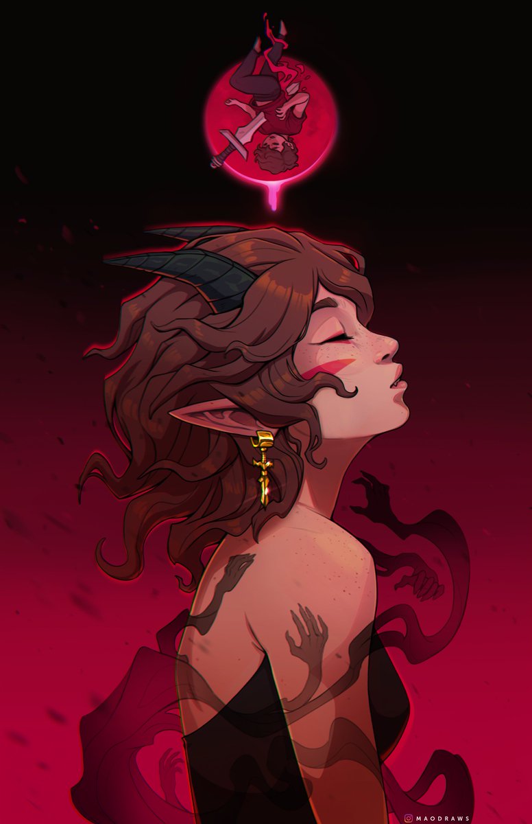 MaoDraws's tweet photo. Illustration I made inspired by the song "Smother" by the all time great band @ohdaughter @elenatonra https://t.co/ZQBO72pmdV