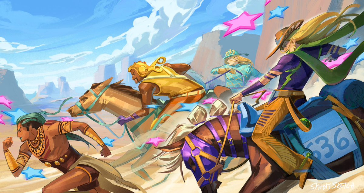 shiorisketch's tweet photo. absolute cinema #sbr #steelballrun #jjba https://t.co/3zbanc4Gy8