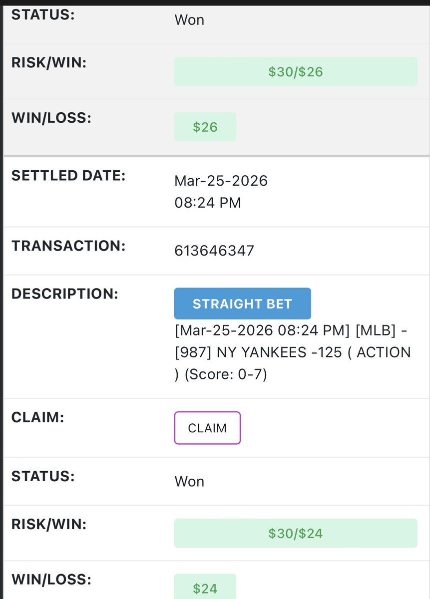 MericasTeam5XSB's tweet photo. Here’s the money 💰. No fake bets here. Follow me for more locks!🔒 https://t.co/hxXpqb0afF