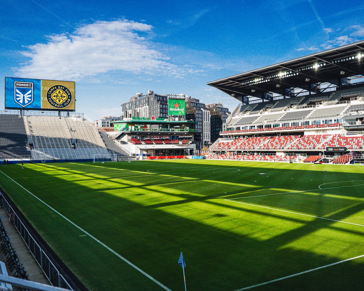 TampaBaySunFC's tweet photo. Tonight’s stage…@AudiField https://t.co/3oR45q25D3