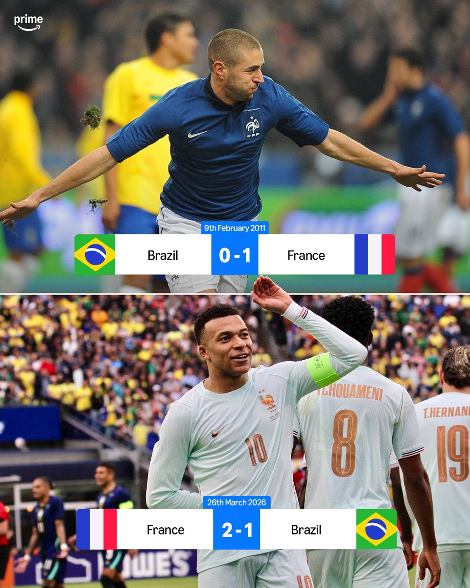France get their first win over Brazil in 15 years 🇫🇷⏮️