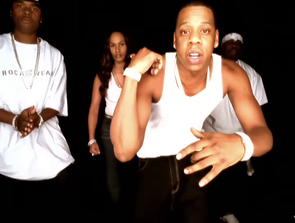 jayzbase's tweet photo. Jaÿ-Z, Amil, Memphis Bleek, Beanie Sigel ‘4 Da Fam’ (2000) https://t.co/h2zVtNwfeO