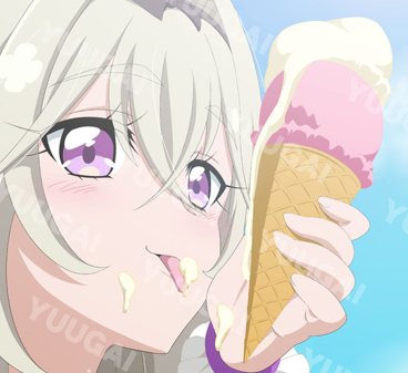 「あとはポスターの直し 目を直すだけで大分見れるようになった アイスの下の段がまる」|有害物質のイラスト