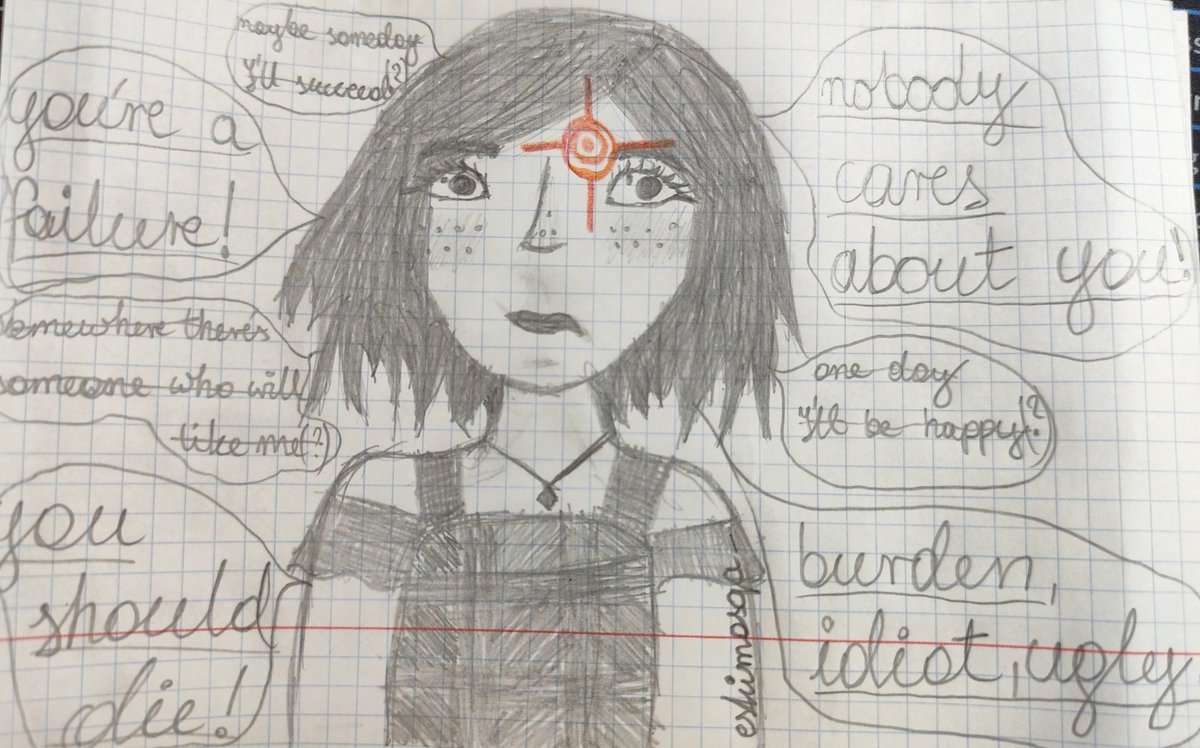 eskimosqa_'s tweet photo. Quick sketch ig
It's the only thing I was capable of today, because the thoughts were draining me
I am my own enemy
I'm even uglier irl than this lol https://t.co/Dlglyjp3l4