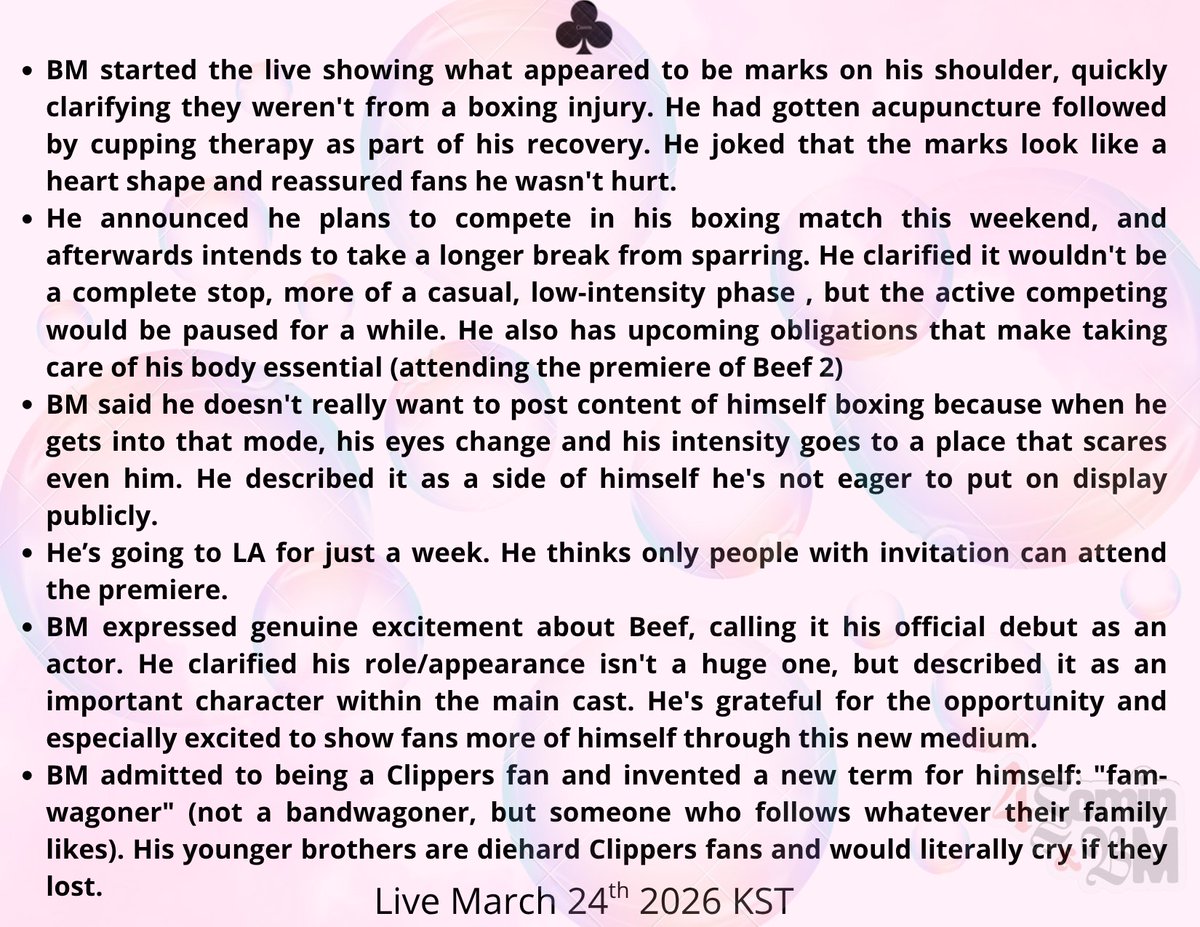 Somin & BM Updates tweet media