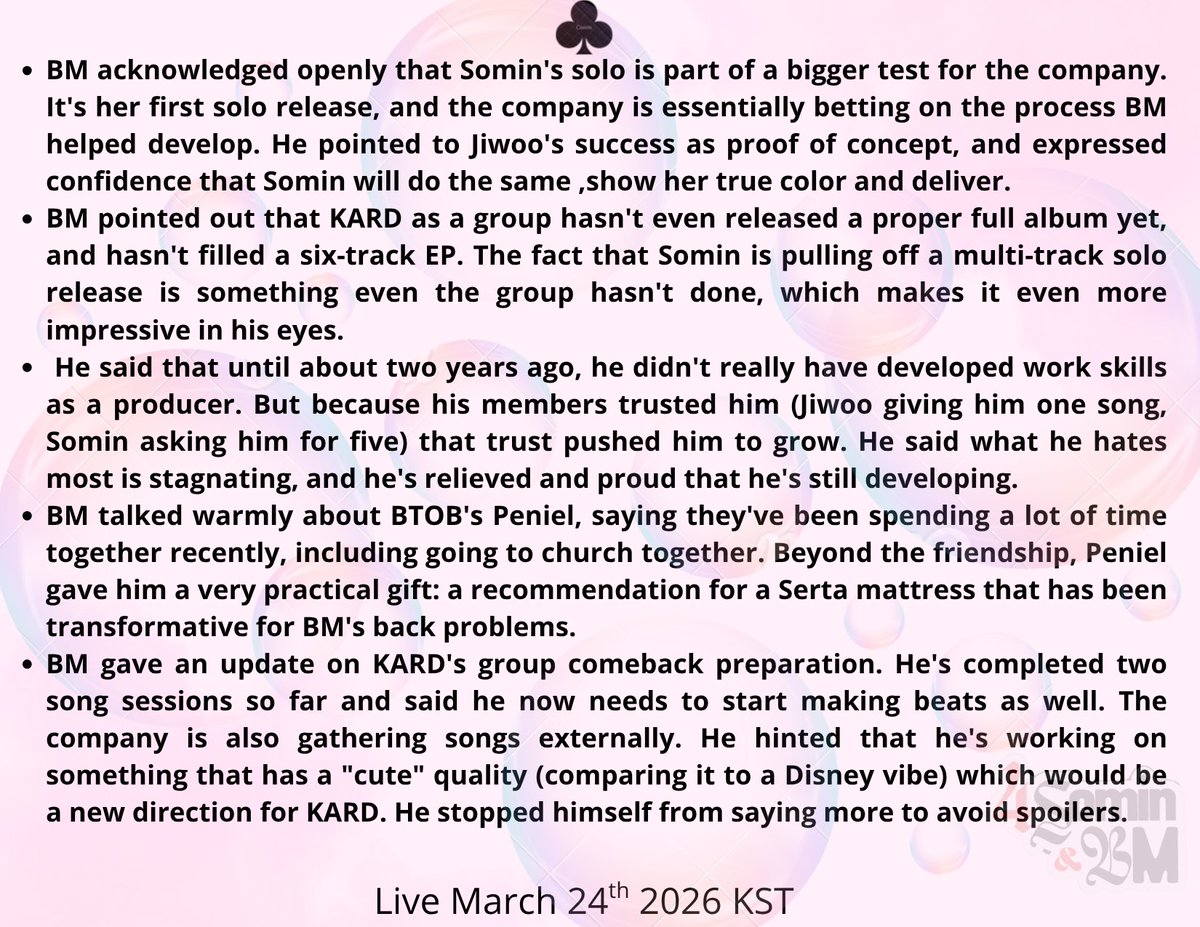 Somin & BM Updates tweet media