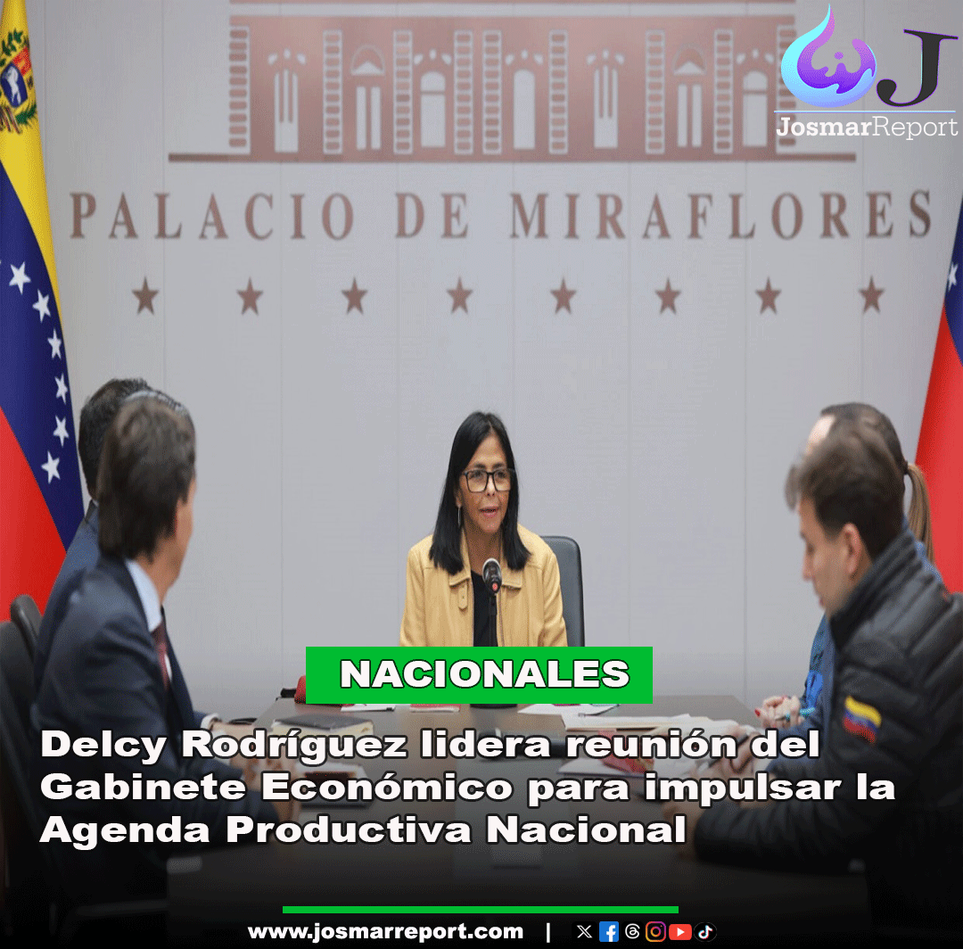 josmarreport's tweet photo. Venezuela - Delcy Rodríguez lidera reunión del Gabinete Económico en Miraflores para fortalecer la Agenda Económica Bolivariana y evaluar medidas que impulsen la recuperación y el crecimiento productivo del país.

#Venezuela #Economía #DelcyRodríguez #Miraflores https://t.co/T1osIbblsw