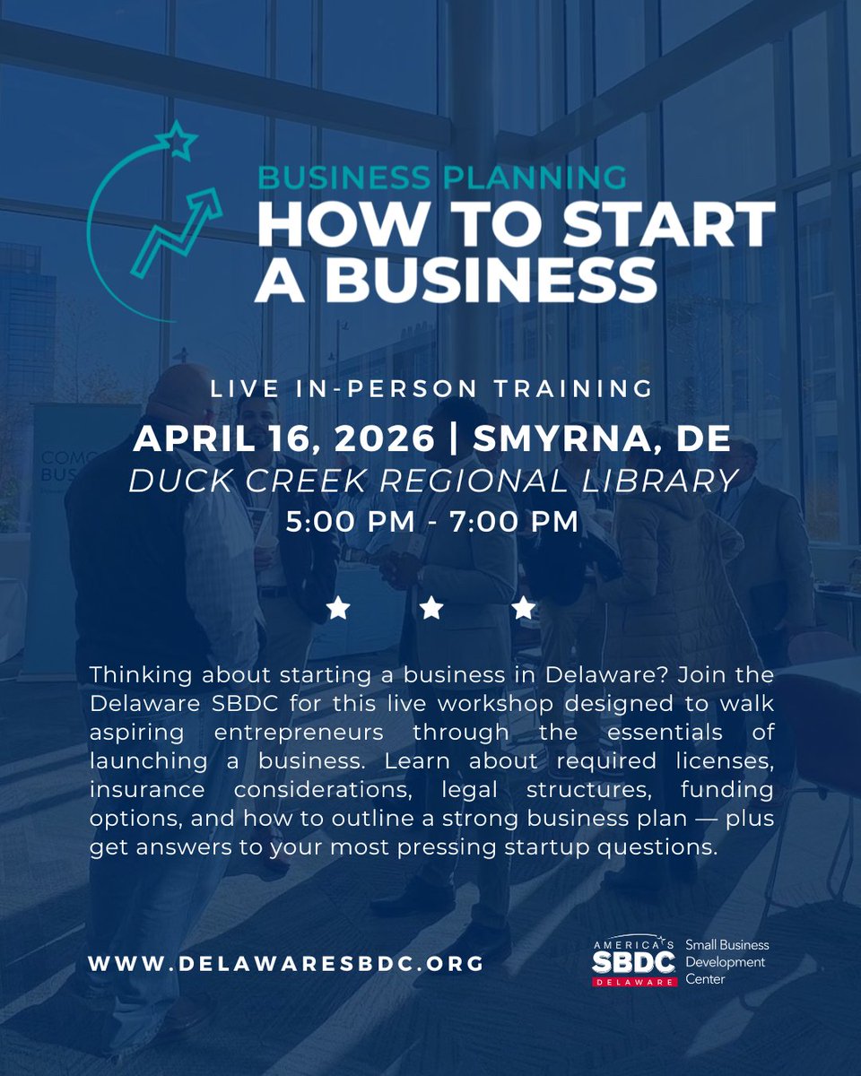 Delaware SBDC tweet media