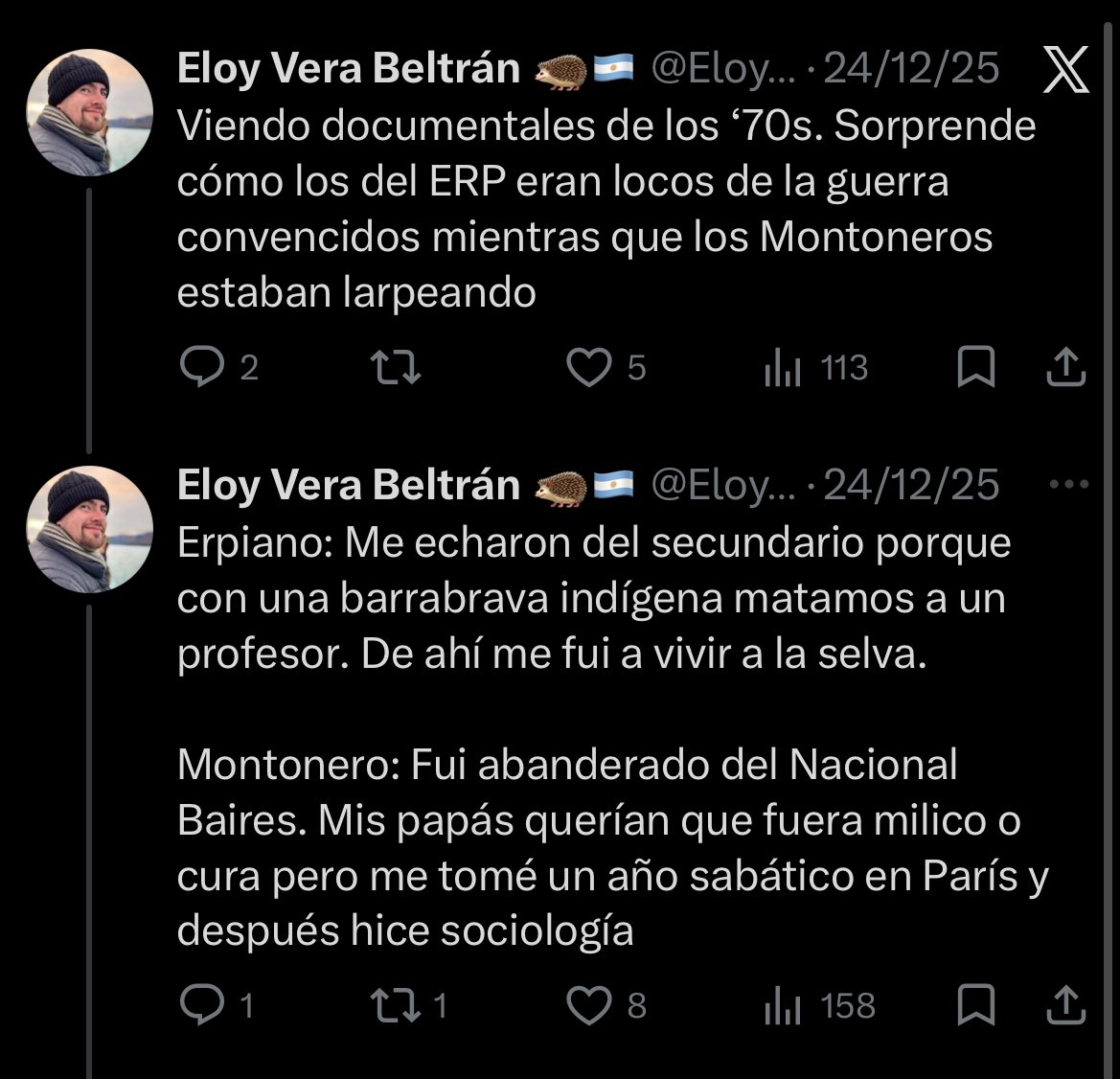 Eloy Vera Beltrán 🦔🇦🇷 tweet media