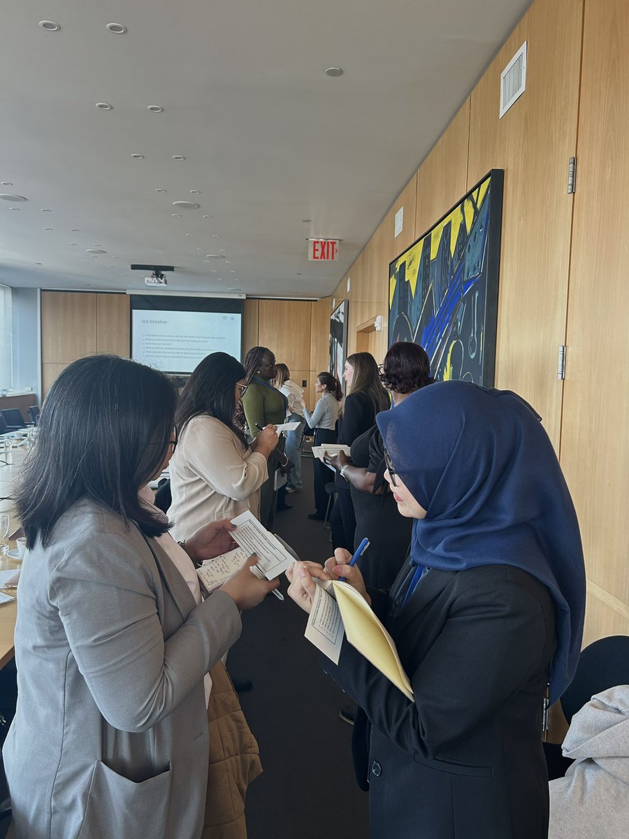 GermanyUN's tweet photo. Sisterhood, investment, impact: the Women in Cyber Programme by 🇩🇪🇦🇺🇨🇦🇳🇱🇳🇿🇬🇧 leads the way to bridge the gender digital divide at the UN. Over 20 fellows kicked off a 2-day workshop to prepare for the organizational session of the first permanent, global UN mechanism on cyber. https://t.co/OEkSqQxNpa