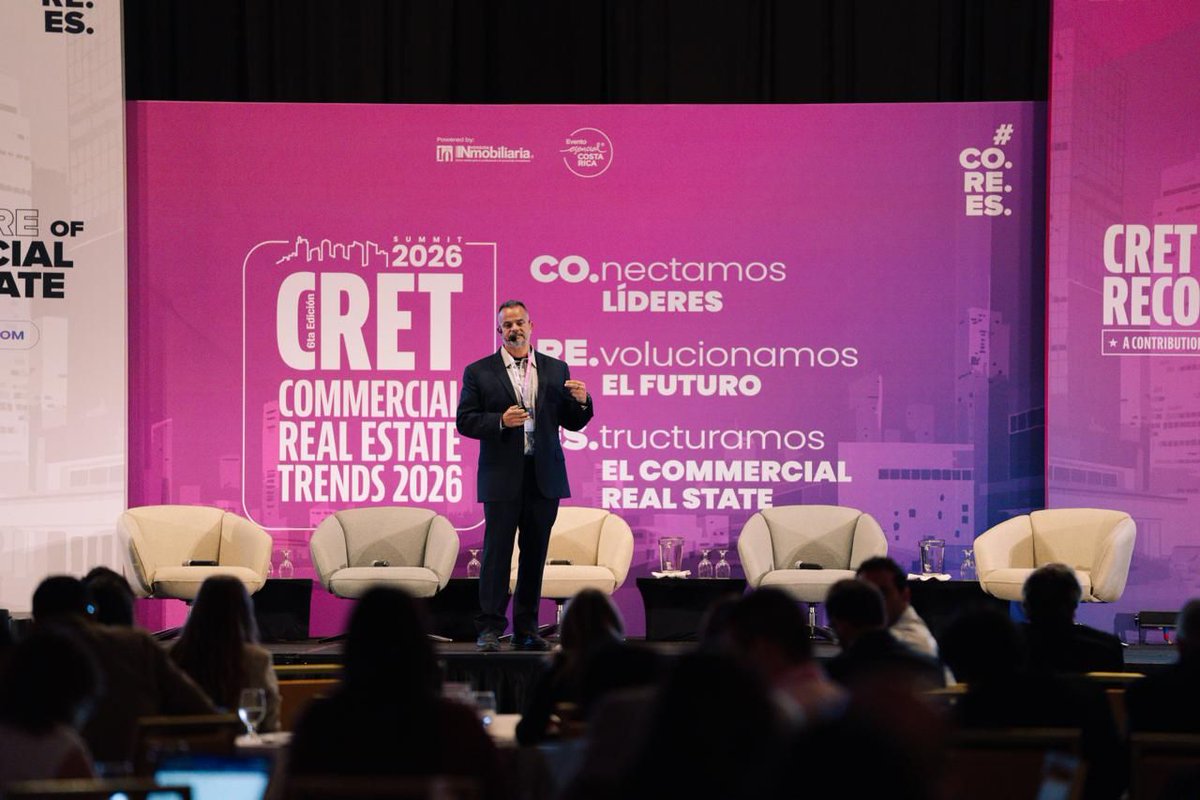 Nos enorgullece ser patrocinadores de #CRET 2026, el principal evento del sector inmobiliario en Costa Rica, donde más de 500 líderes se reúnen para intercambiar perspectivas sobre las tendencias, oportunidades e innovaciones que están dando forma a la industria.​

También es un