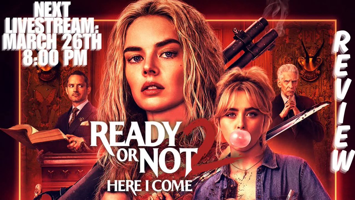 JoseLLopezJr2's tweet photo. READY OR NOT 2: HERE I COME (2026) | DON'T F**K WITH GRACE https://t.co/joQdDwehHT via @YouTube Tonight we are live!!! #livestream https://t.co/7SQATyIYvY