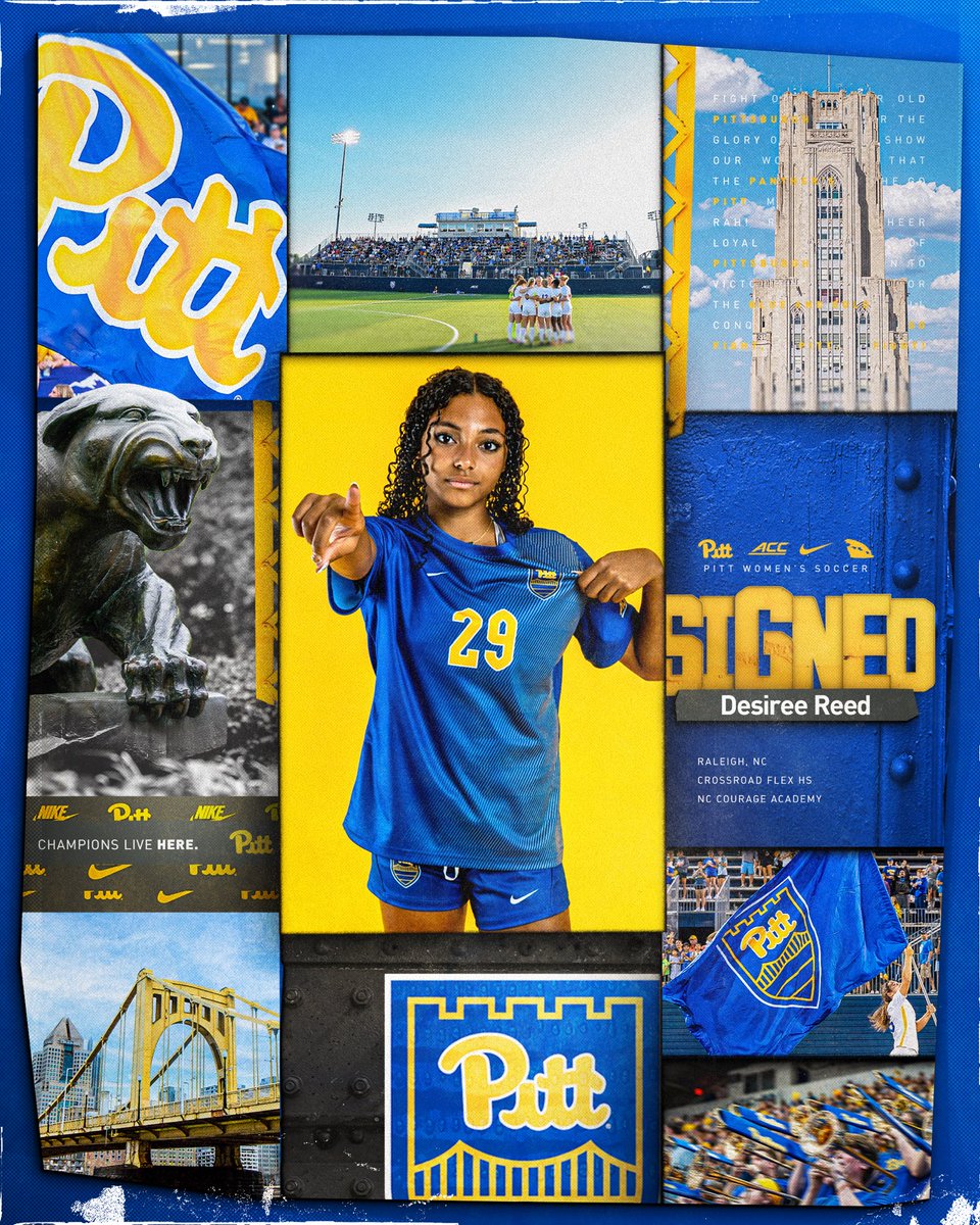 Pitt_WSOC's tweet photo. Welcome to the Panther family, Desiree! 🔵🟡 https://t.co/1SzYnVFxV7