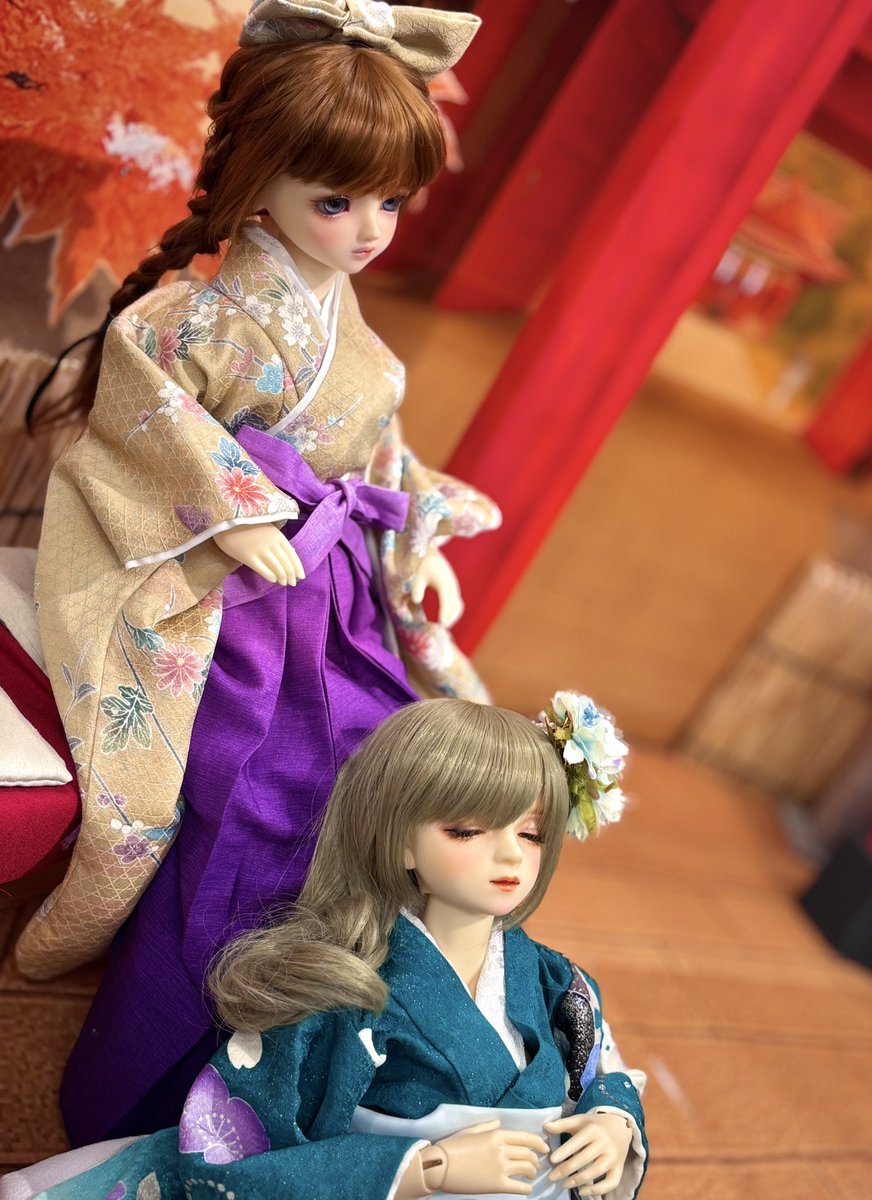シャルロッテとたえさん🥰
#おはドル #うちのこかわいい