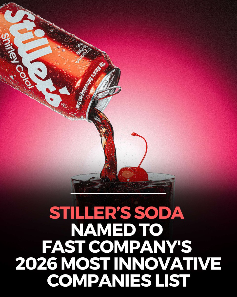 MorrisonSeger's tweet image. Stiller's Soda made Fast Company's Most Innovative Companies 2026 list, redefining better-for-you sodas.

See the full list here: fastcompany.com/most-innovativ…

#FastCompany #MostInnovativeCompanies #Stillers #VentureCapital #Innovation #MorrisonSeger #PortfolioCompany