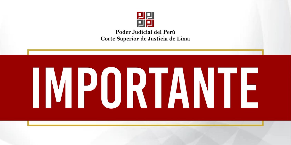Corte Superior de Justicia de Lima tweet media