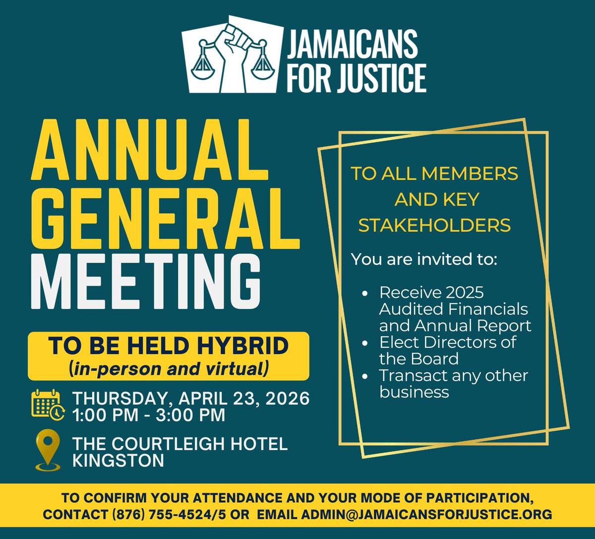 Jamaicans For Justice (JFJ) tweet media