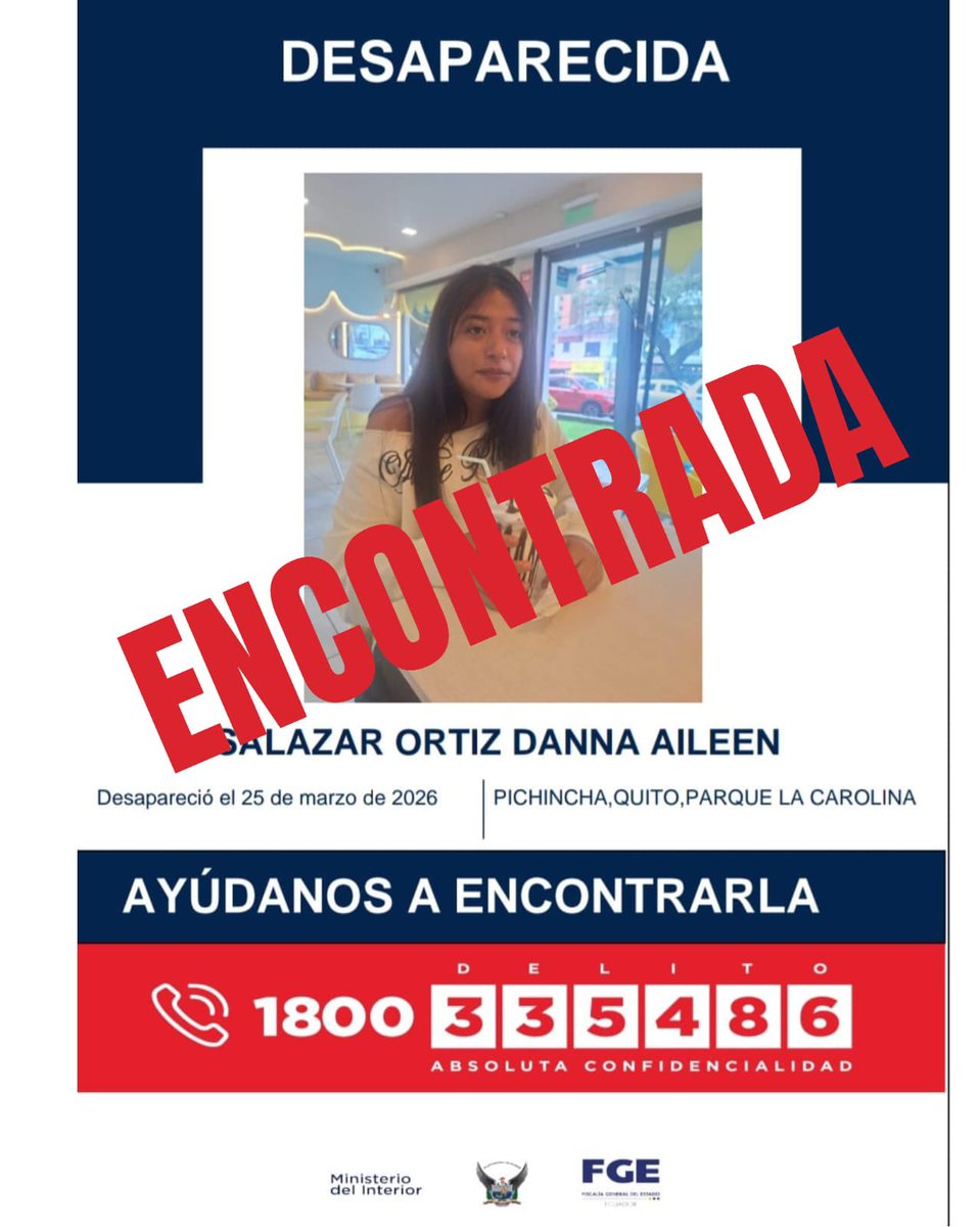 🔴 Muchas gracias por toda su ayuda Danna ya fue encontrada, está bien y junto a su familia.