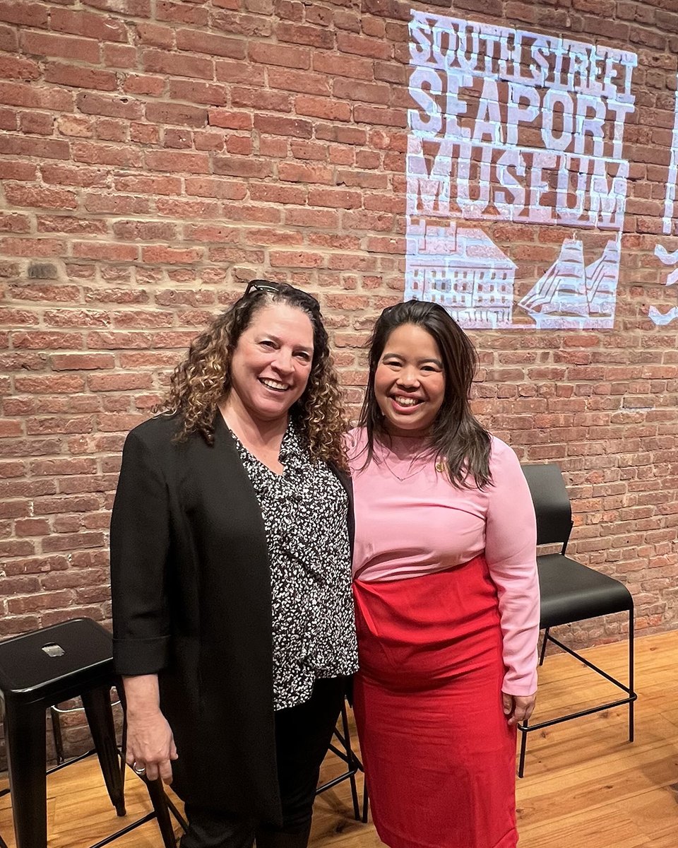 NYCWater's tweet photo. DEP Commissioner Garcia and @NYCParks Commissioner Shimamura joined @SeaportMuseum &amp; @OurWaterfront for an empowering “Women on the Waterfront” panel, highlighting resilience, climate justice, and community‑driven planning. A powerful way to close out #WomensHistoryMonth! https://t.co/4k2IQ8OcXF