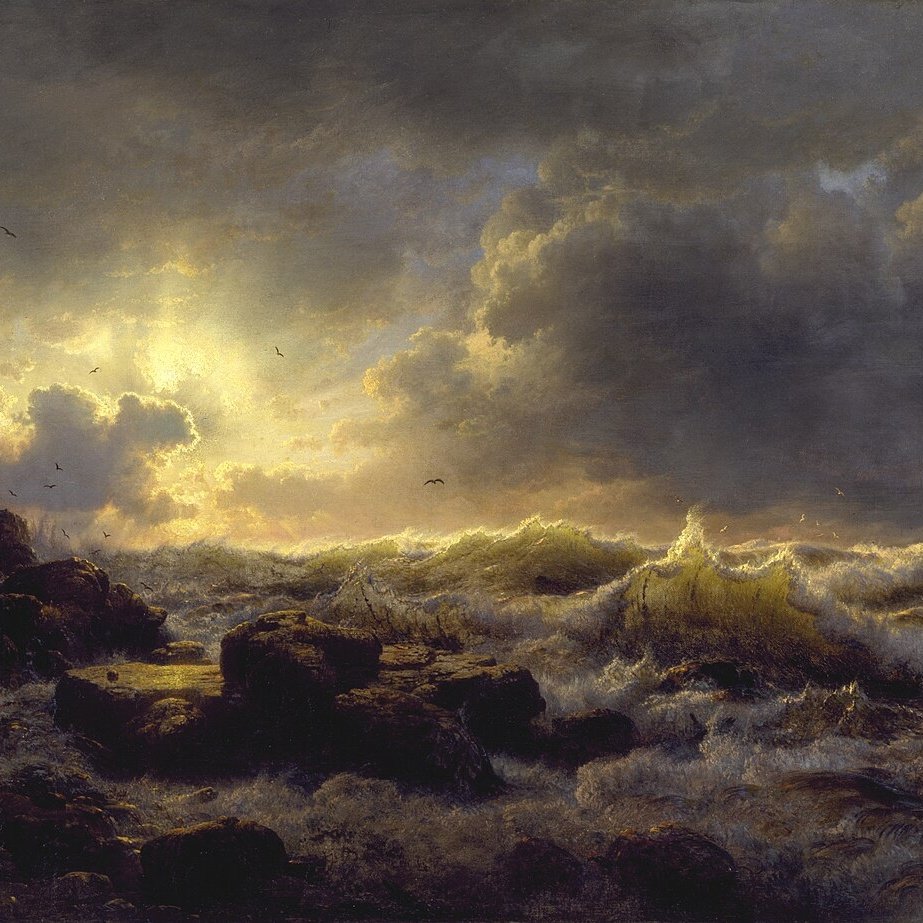 Sento che esisto...
Uno spirito errante oltre gli spazi
Di terra e cieli, come un'idea sublime,
Creatore, come il creatore,libero,
Anima libera come l'eternità 
Che schiavitù e vanità disprezza,ma
Ora so solo che esisto,niente più 

John Clare
#ControIMuliniAVento
🖼 A. Achenbach