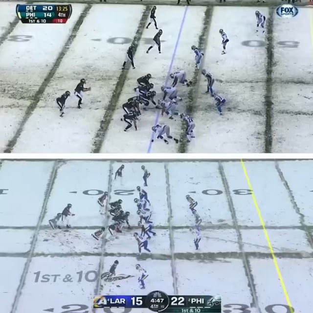 JTP0V's tweet photo. Both plays went to the house. #Eagles heritage https://t.co/7QBfUmZp5X