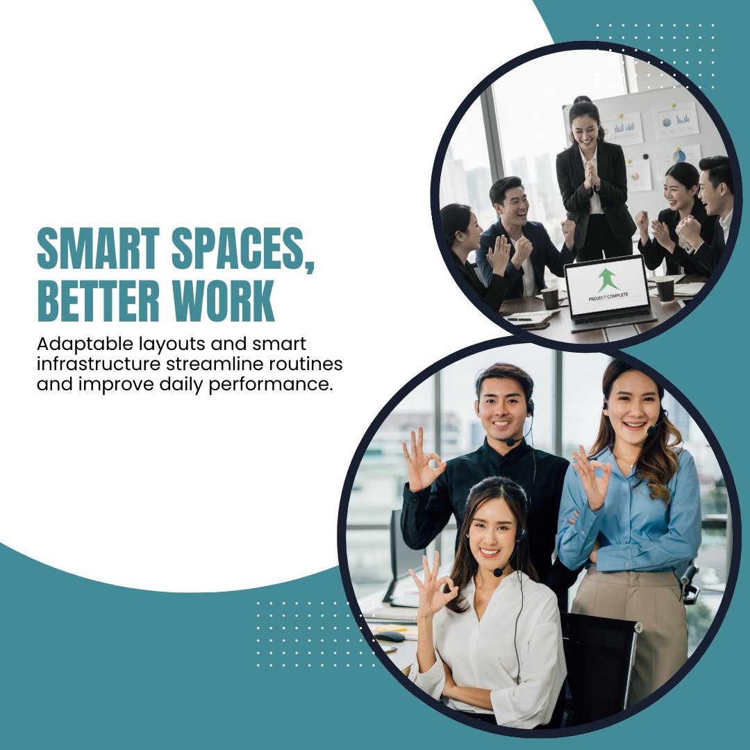 bposesatleasing's tweet image. Productivity soars when ergonomic design combines with modern #technology. Our BPO leasing options feature #adaptable layouts and smart infrastructure to support healthy routines and smooth #operations.