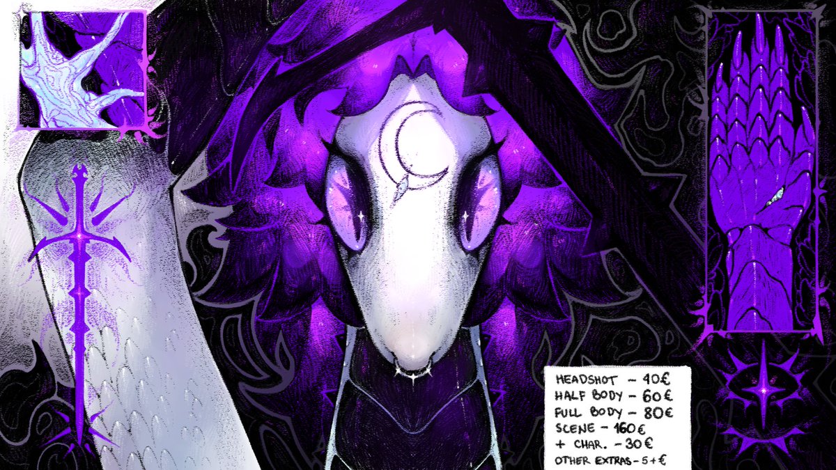 Moon (COMMISSIONS OPEN) :3 tweet media