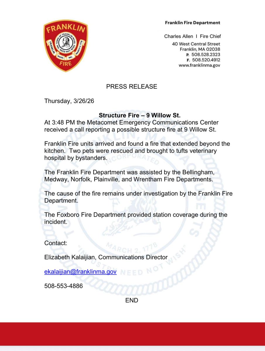 Franklin Fire tweet media