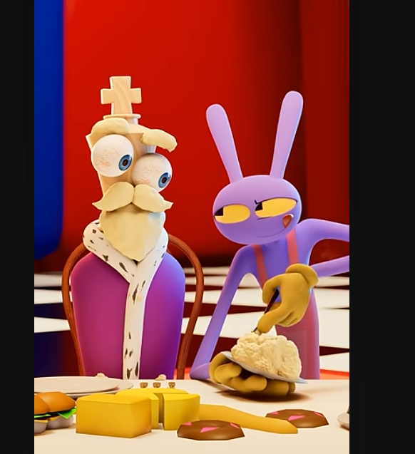 Alive5700's tweet image. I can't thank the person who animated this ad enough. You deserve all the love in the world for those expressions 😭😭😭 #tadc #jax #glitch #kinger