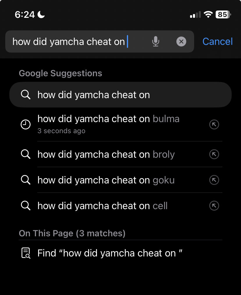 #dragonball 

……

So I guess Yamcha’s cheated on a few people…?