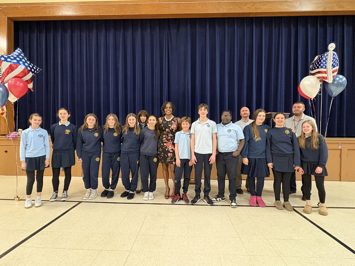 olawaltham's tweet photo. Today, students in Grades 5-8 attended the Wounded Warrior Program assembly. Thank you for your donations. We were able to raise $1,840!! 🇺🇸 https://t.co/AN1HDuzzpN