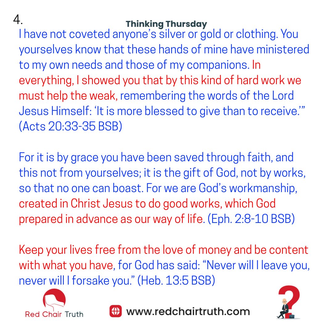 redchairtruth1's tweet image. #Redchairtruth #ThinkingThursday #Christianblog #Work #ChristianValues #GodlyLiving #RCT #ItaUdoh