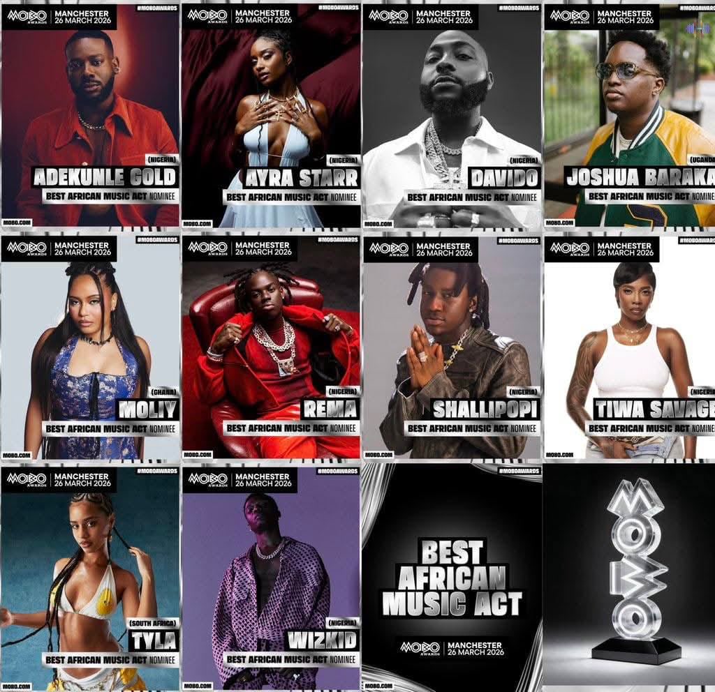 Justt_DianaAndi's tweet image. Wizkid wins the award for “ BEST AFRICAN ACT” at the 2026 #MOBOAWARDS ❤️🦅