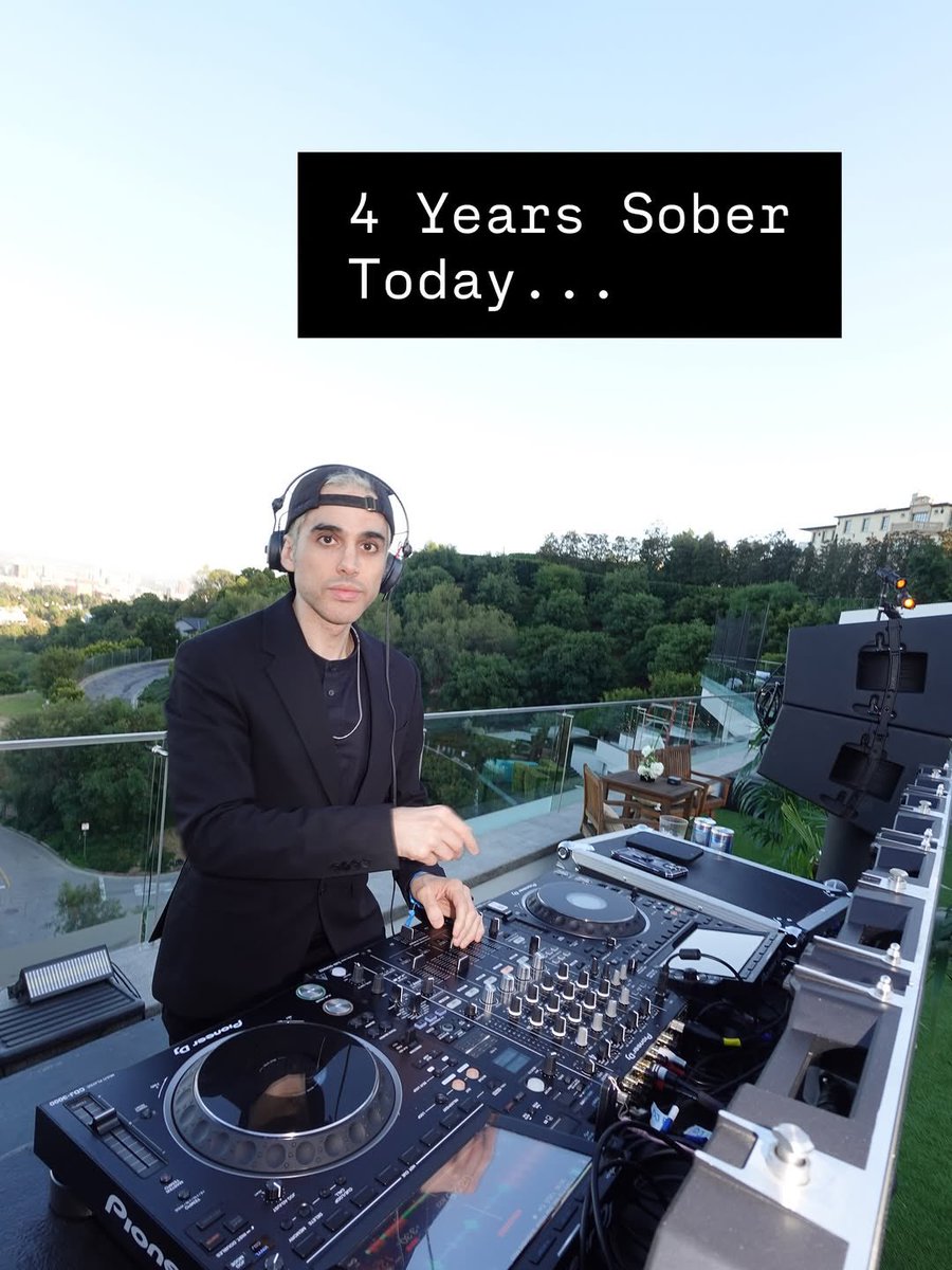 DJCJofficial's tweet photo. 4 Years Sober Today...

i’ve never really talked about this publicly before...

but in march 2022 i made a promise to myself: no drinking until i win a grammy, or land a proper vegas residency

no excuses or places to hide, just raw dogging reality and hoping for clarity 

1/3 https://t.co/8TIF6cyhB8