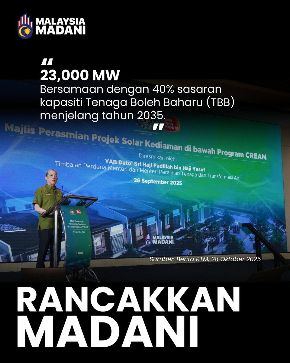 Kementerian Peralihan Tenaga dan Transformasi Air tweet media