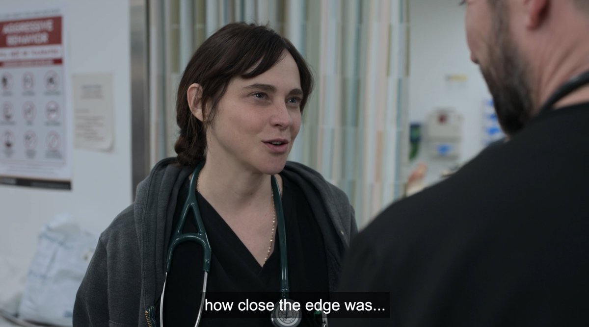 __arbitrarily's tweet photo. #thepitt Dr. Empathy clocking in and clocking Robby......you love to see it https://t.co/N2zNhR0W1O