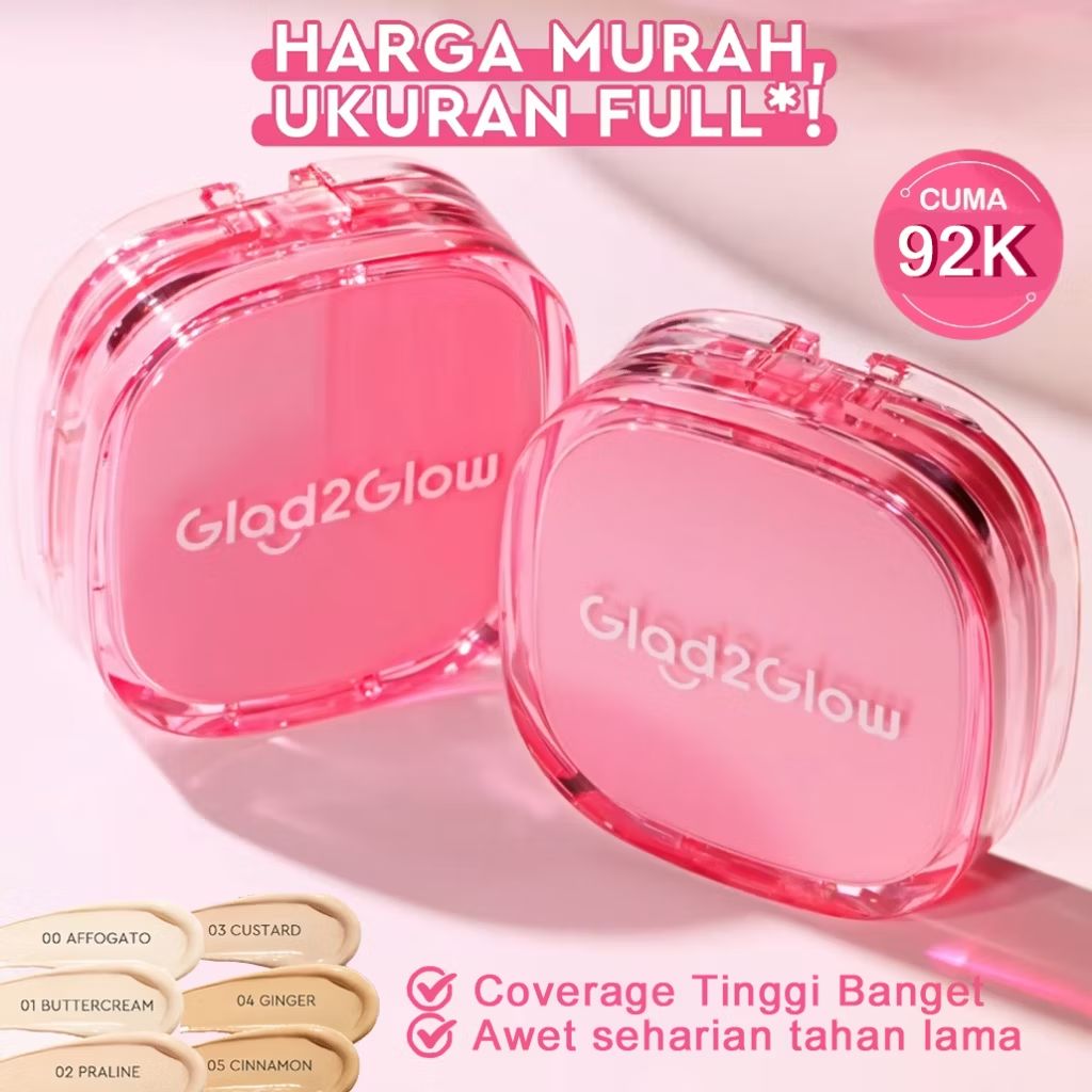 leehaechie's tweet photo. Cek [Enam Model Diskon Spesial]Glad2Glow Cushion foundation dengan coverage sempurna diformulasikan dengan bahan perawatan kulit,   melindungi dari kusam dan kekeringan sepanjang hari. dengan harga Rp77.900. Dapatkan di Shopee sekarang! https://t.co/64GjQ0DXnu https://t.co/Zc6zQHLMMg