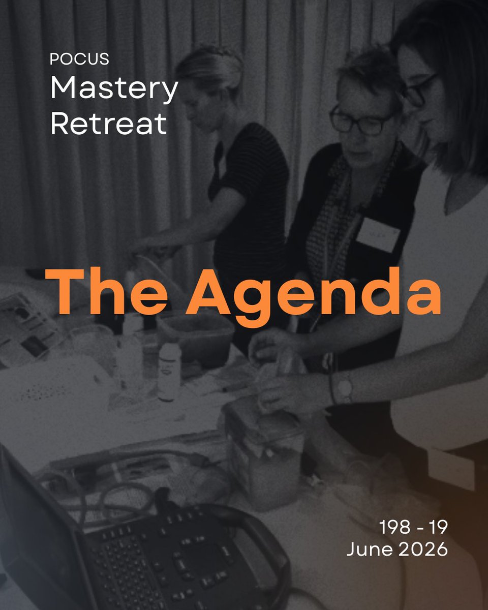 EMUGs_'s tweet photo. The POCUS Mastery Retreat agenda is live 💥

Two intentional days at Waitākere Resort designed for advanced POCUS clinicians; blending high-level echocardiography, advanced ultrasound techniques, educator development and connection.

18–19 June 2026 | Auckland https://t.co/3VS2bqk2qC
