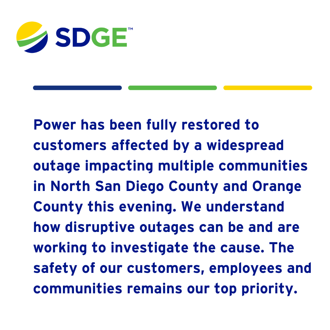 SDG&E tweet media
