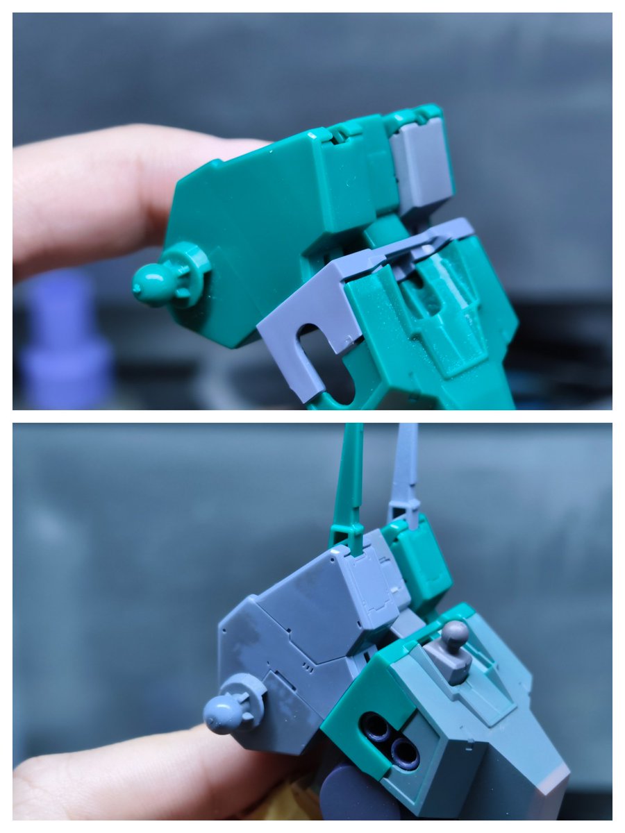 ren1883's tweet photo. #ISPWC2026
Comparison of HG Blitz Gundam Backpack Panel Line Modification (Before &amp; After) https://t.co/rJZNaGBfWV