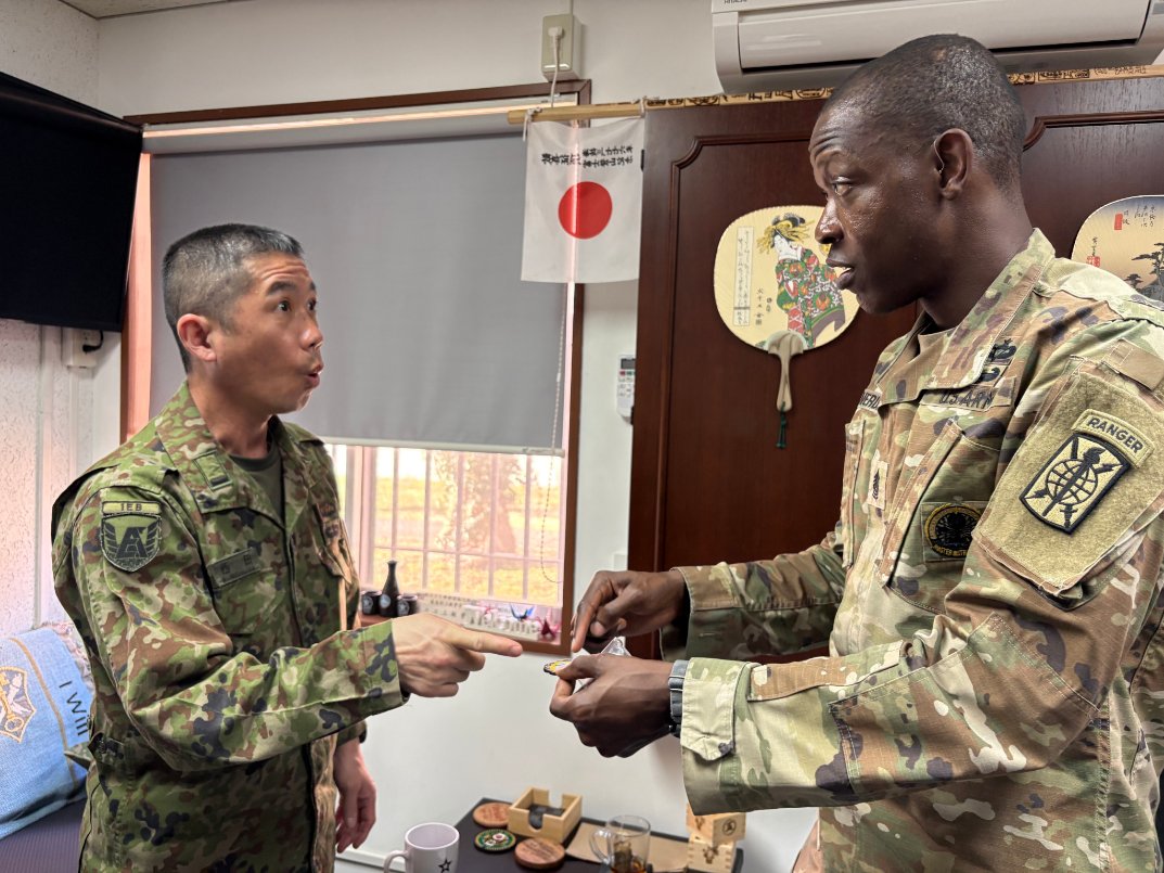 在日米陸軍最先任上級曹長チャレンジ 2026年1月23日、在日米軍最先任上級曹長のカルロス F. ダミアン 最上級